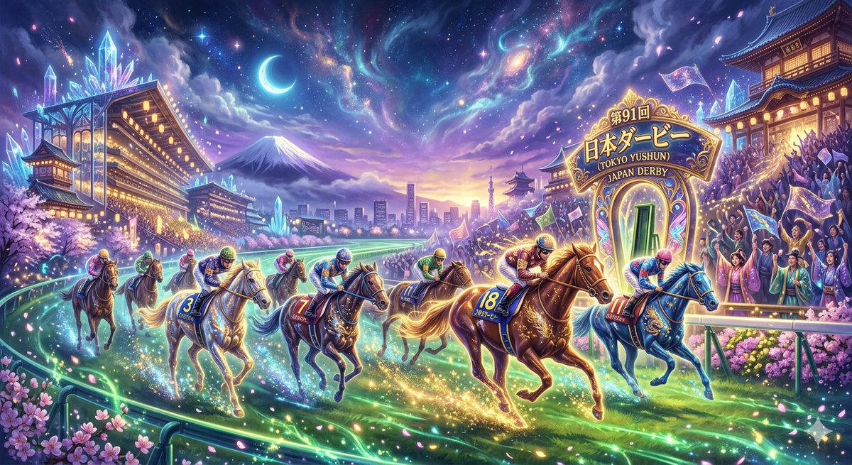 Fantasy Style Horse Racing Art 1