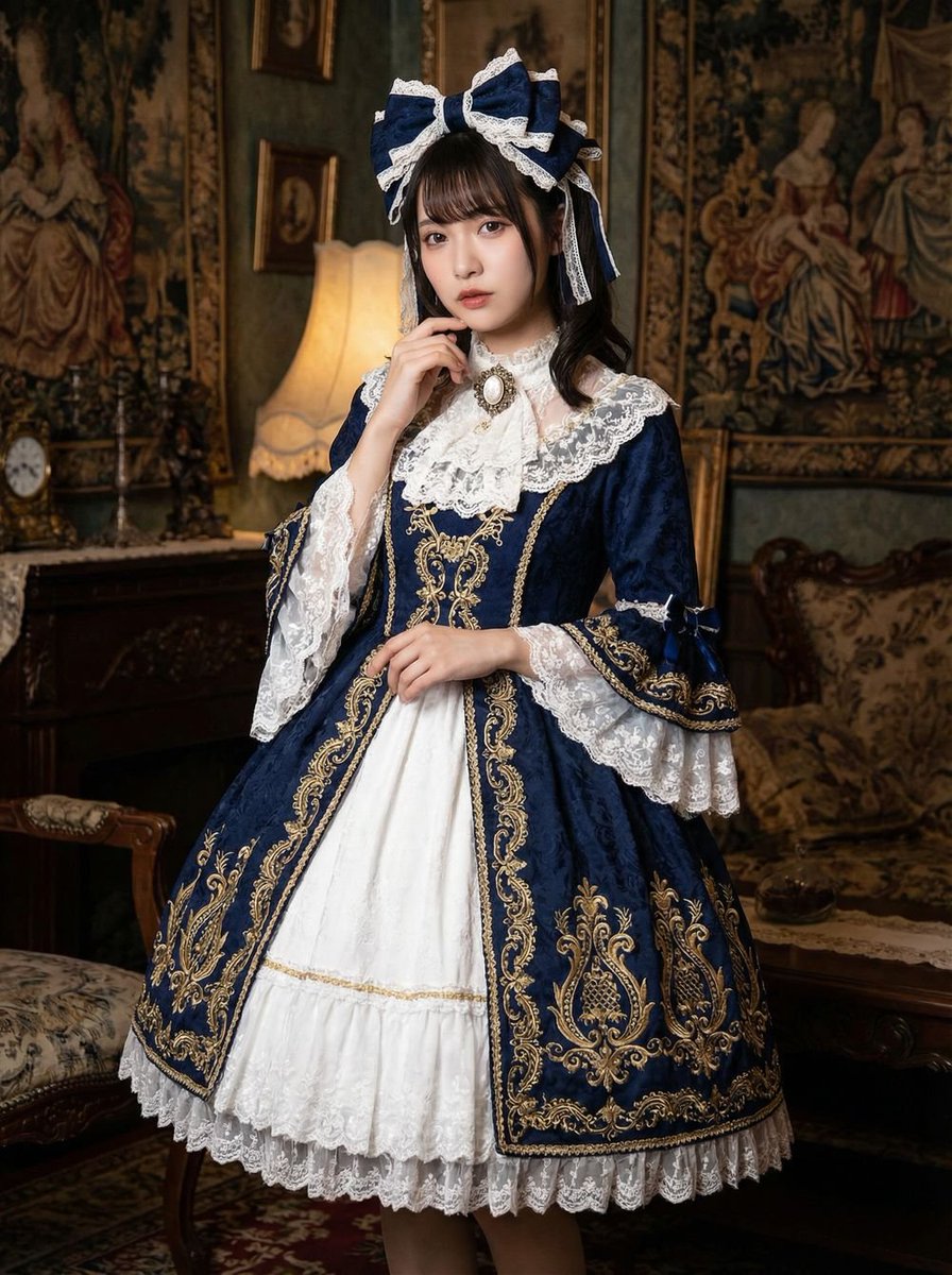 Baroque Lolita Dress Fashion Prompt 2