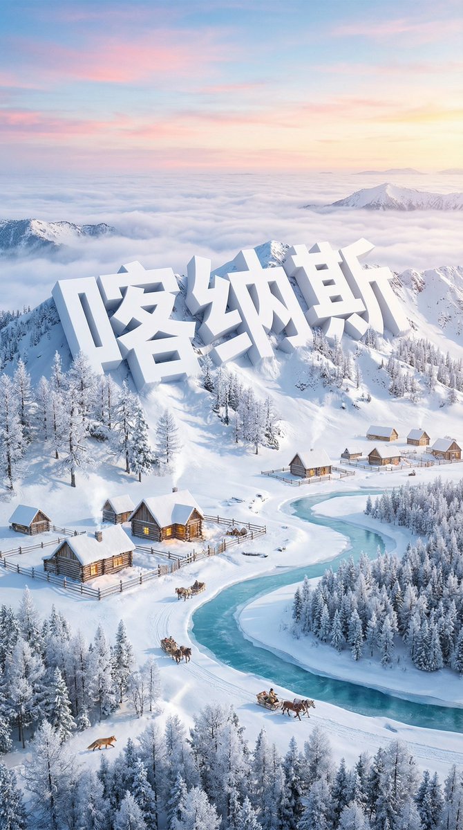 Dreamlike Snow Country Scene 1