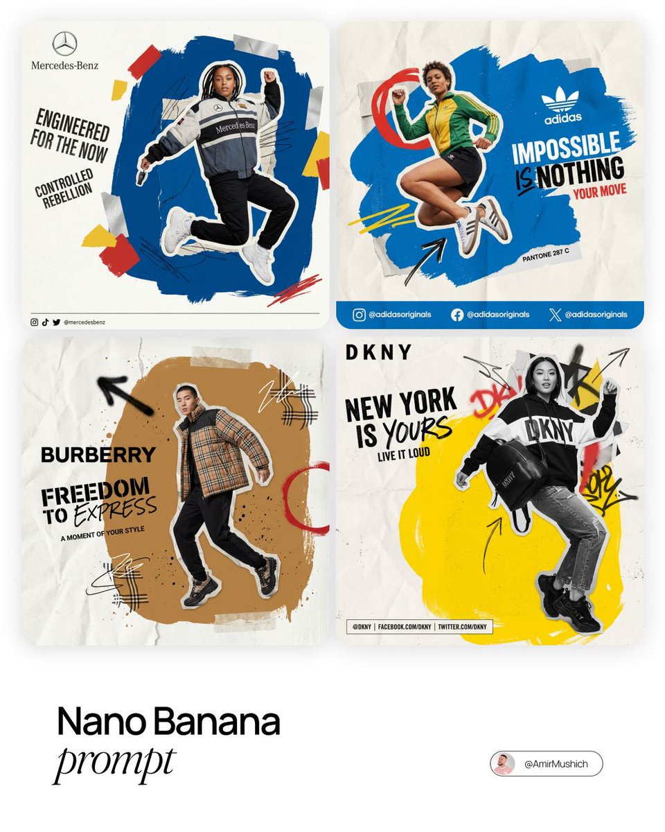 Fashion Photography with Graphic Design Chaos Prompt 1