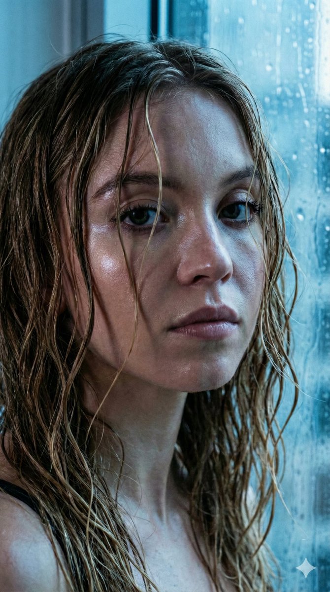 Hyper-realistic Macro Portrait of Anya Taylor-Joy with Wet Hair 5