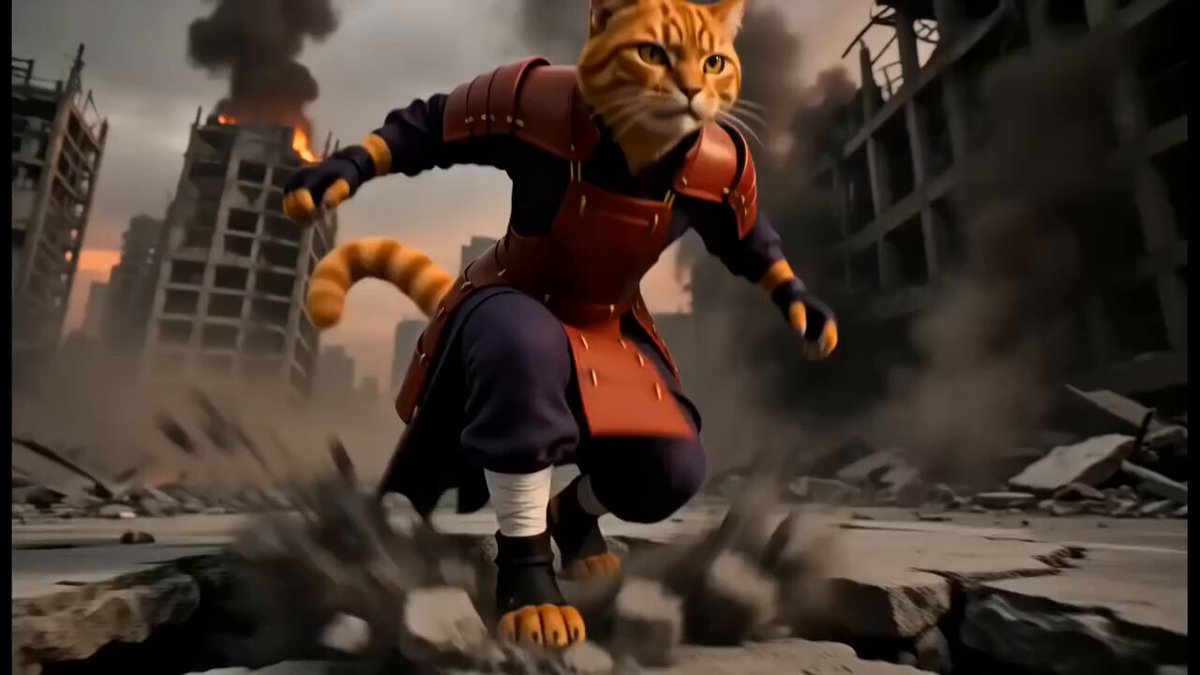 Cinematic Tiger Warrior Action Scene