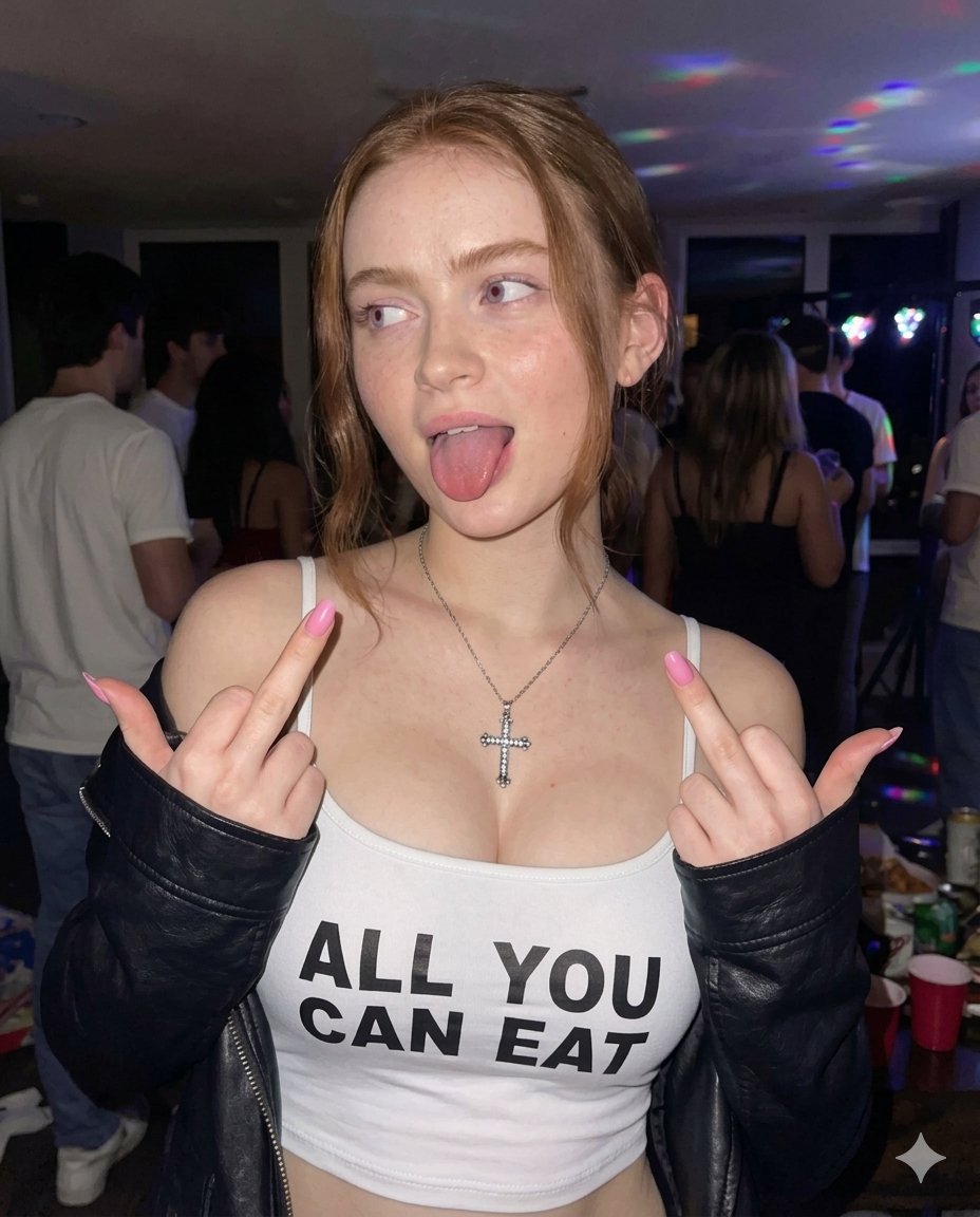 Rebellious Party Portrait with Flash Photography 1