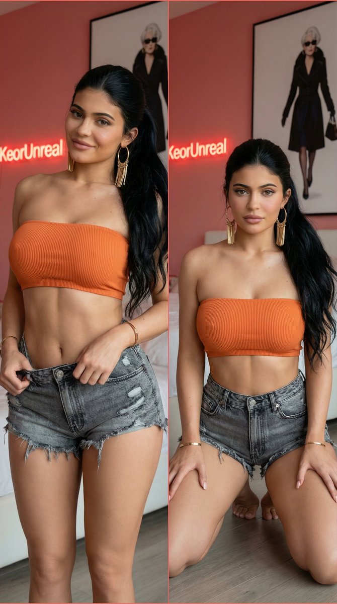 Hyper-Realistic Influencer Diptych Portrait 2