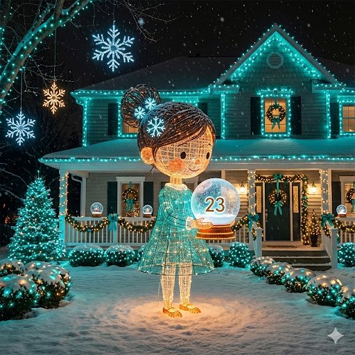 Image-to-Outdoor Christmas Decor Prompt 1