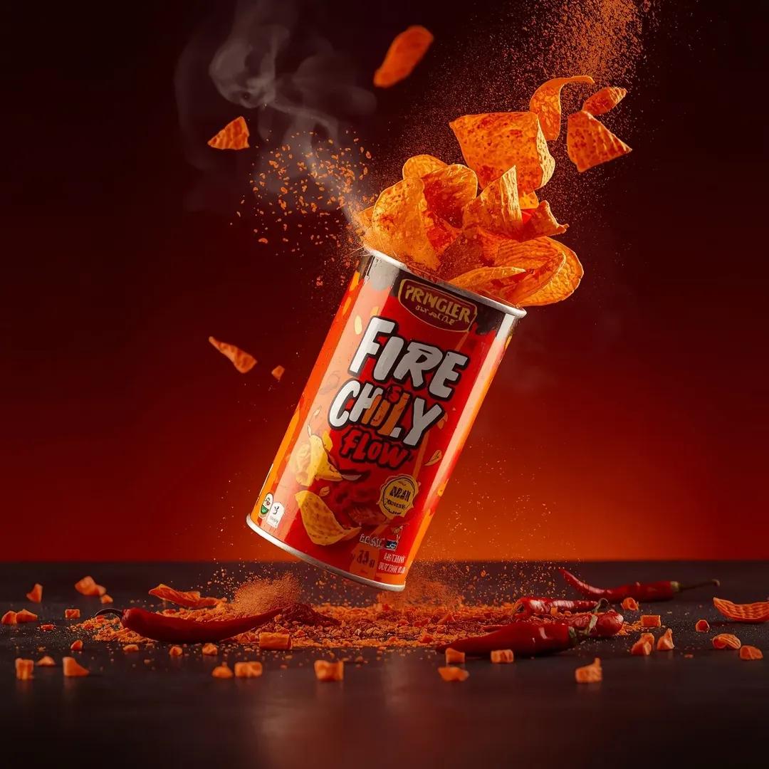 Exploding Pringles Can Advertising Prompt 4