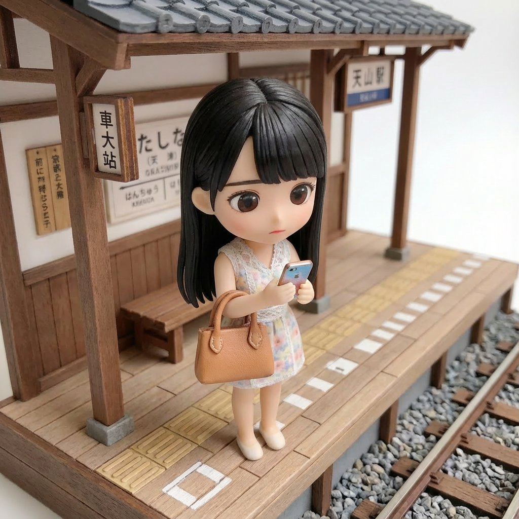 Isometric Miniature Figurine of a Character in a Japanese Flower Shop 2