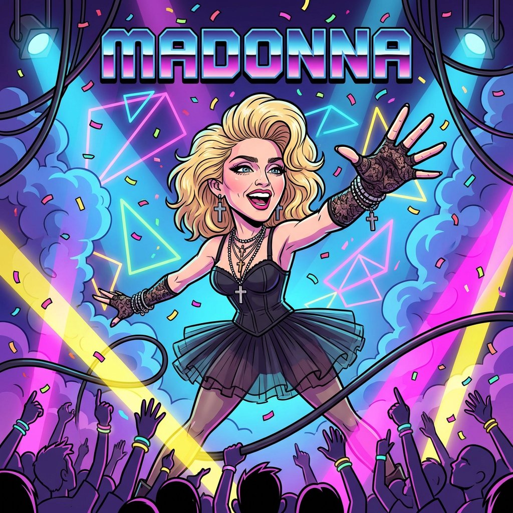 Master Prompt for Caricature Art of Music Legends 2