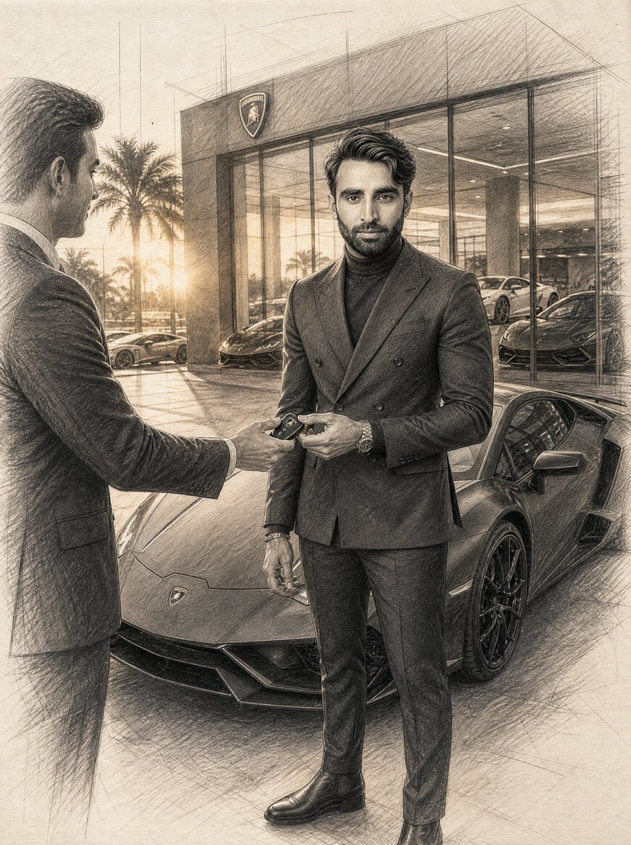 Graphite Pencil Entrepreneur Sketch 1