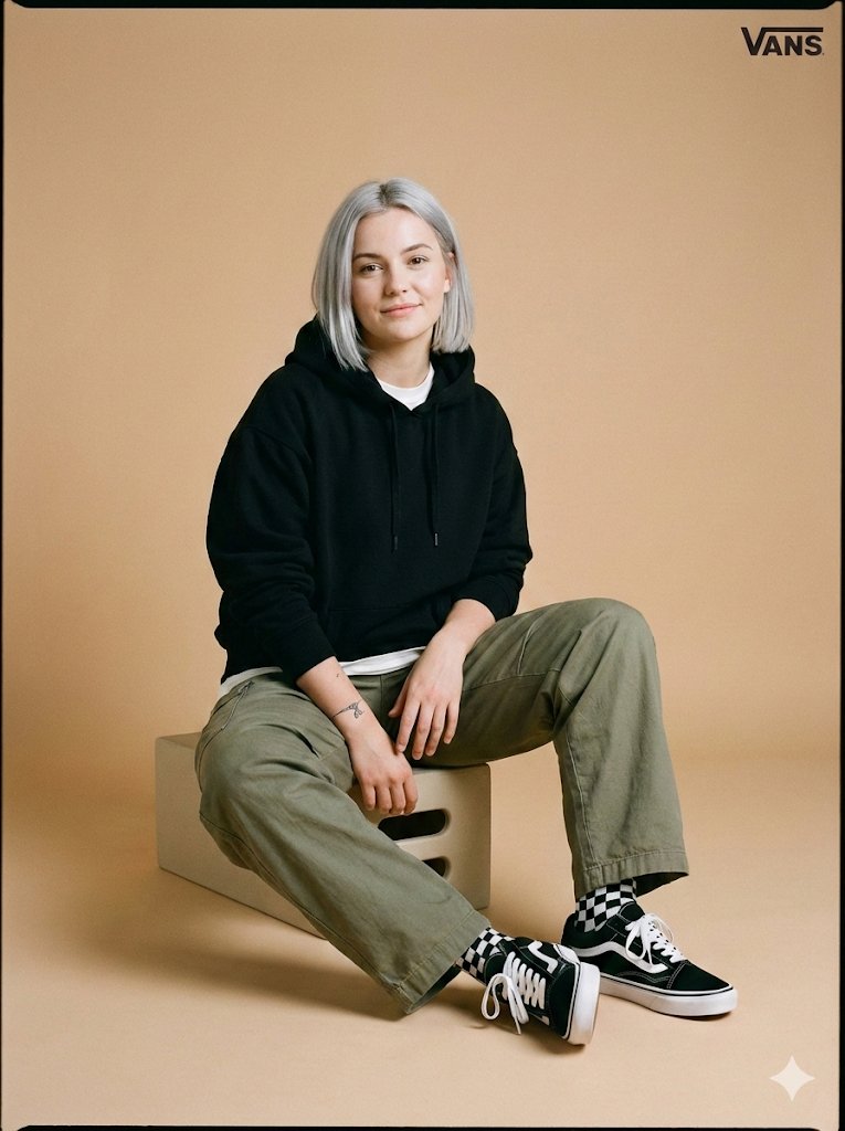 Full-Body Studio Photo in Streetwear 1