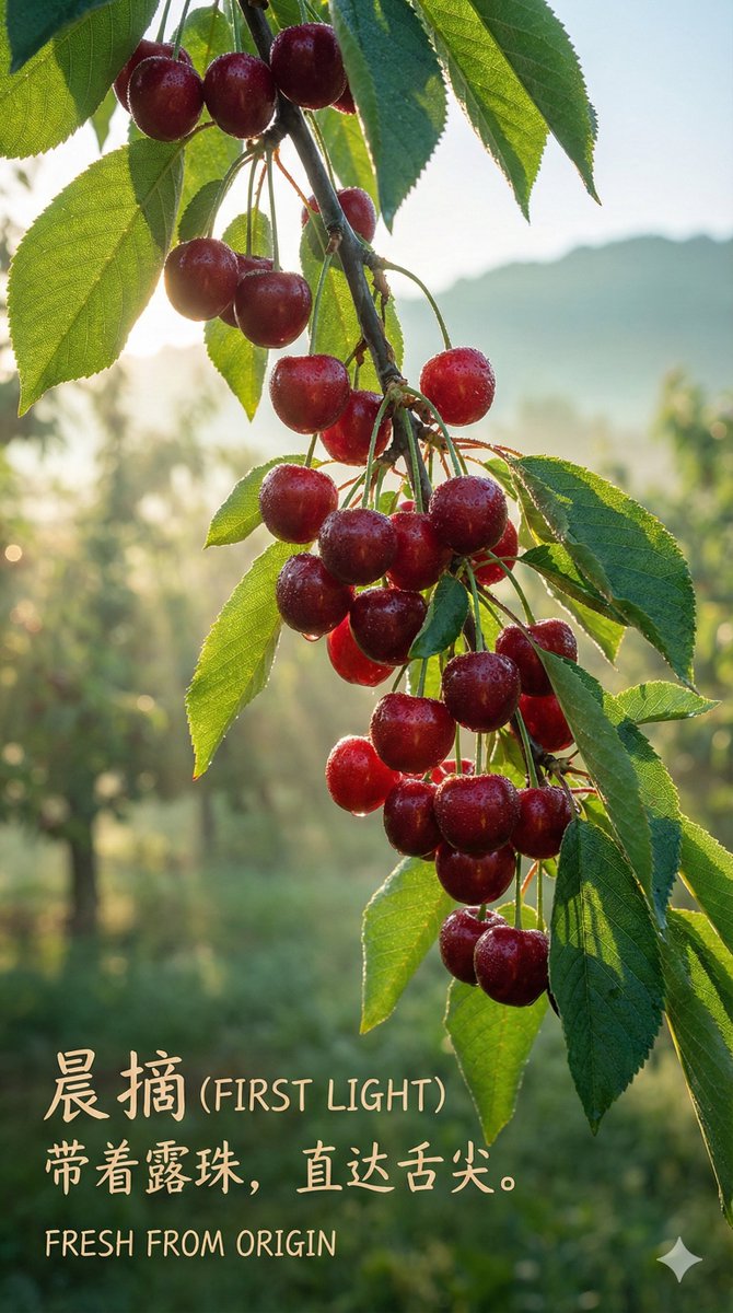 Luxury Cherry Product Photography Prompt (Black Diamond) 1