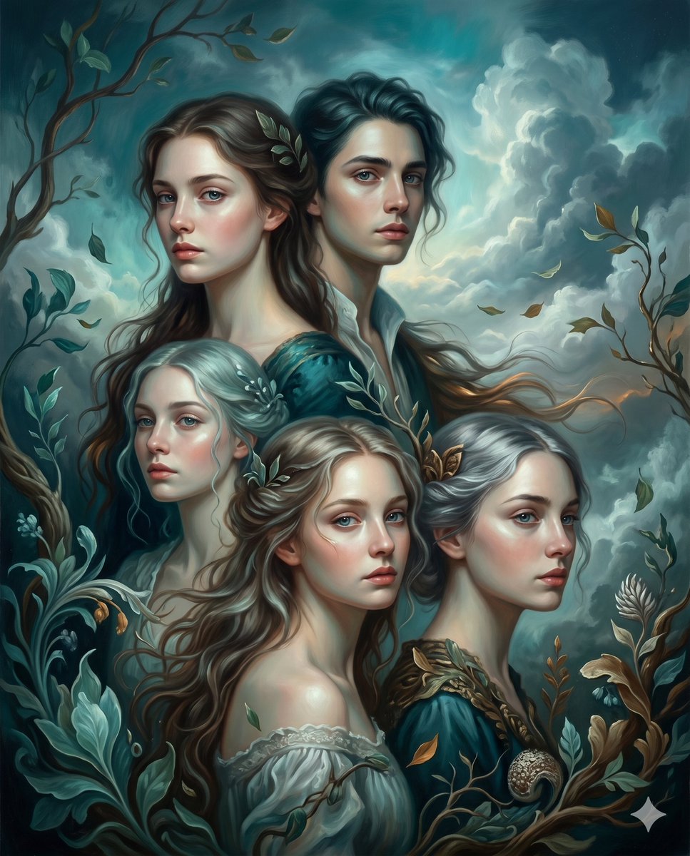Surrealist romantic oil painting 4