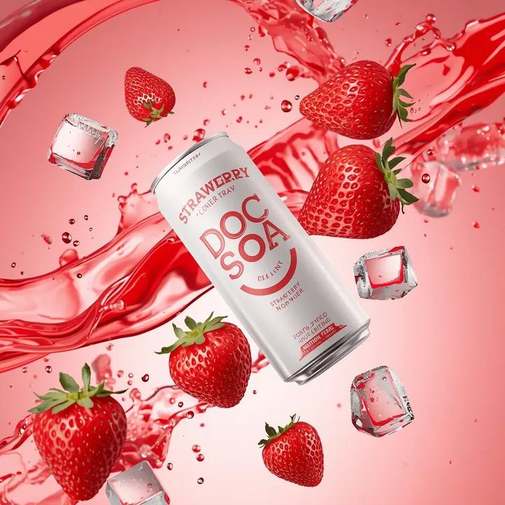 Hyper-photorealistic soda can product advertisement prompt 4