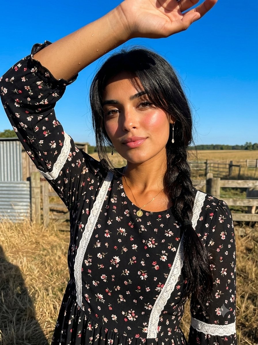 Candid Golden Hour Braid Portrait 2