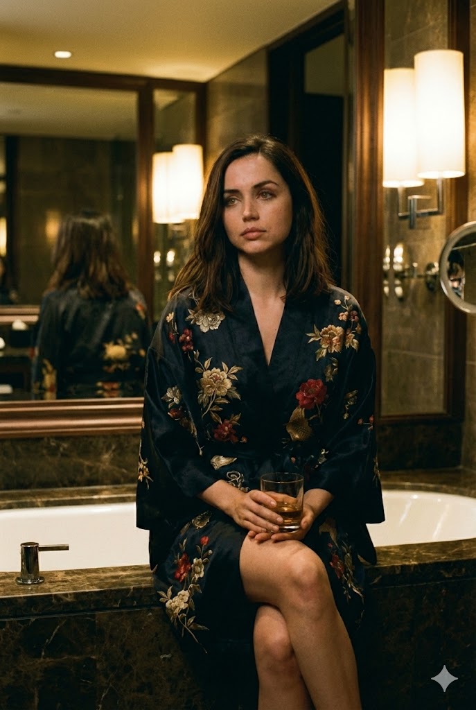 Cinematic Tokyo Hotel Kimono Portrait 2