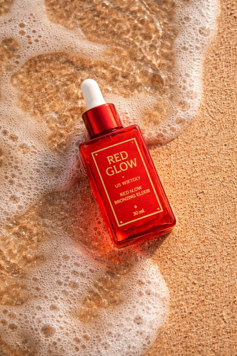 Summer Skincare Product Photography on Beach 4