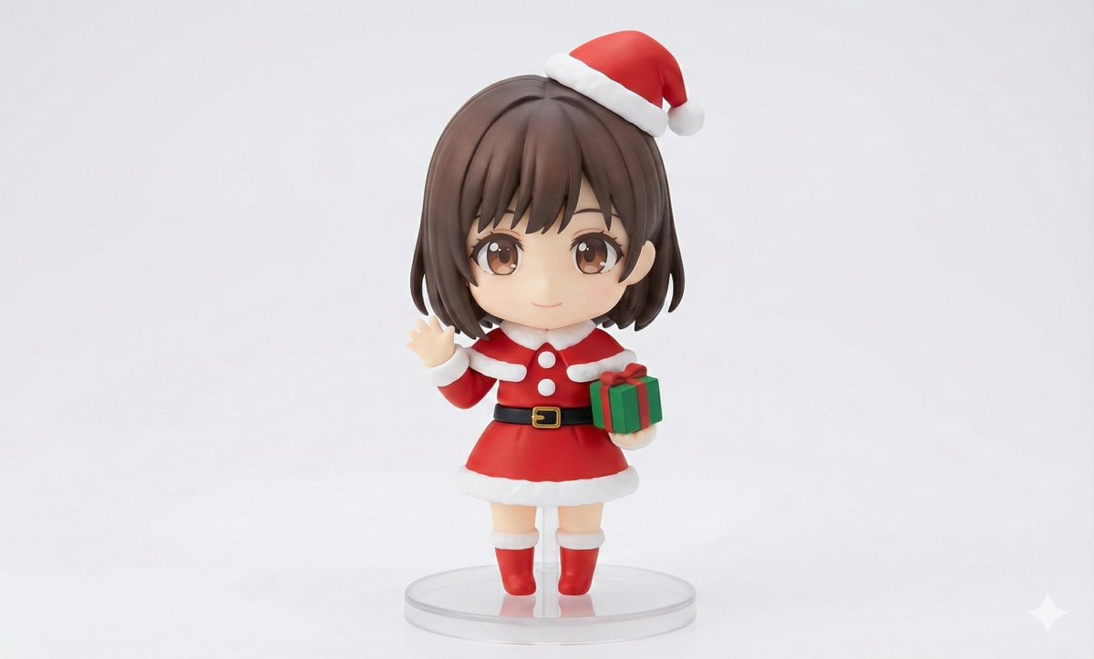 Chibi Santa Character Figure Generation Prompt 3