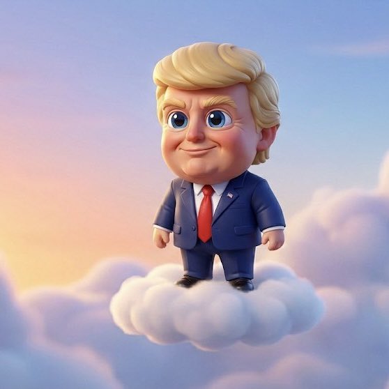 3D Caricature of Celebrity Riding a Cloud 1