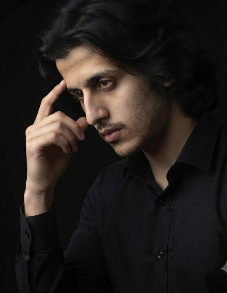 Sophisticated Dark Editorial Portrait 2