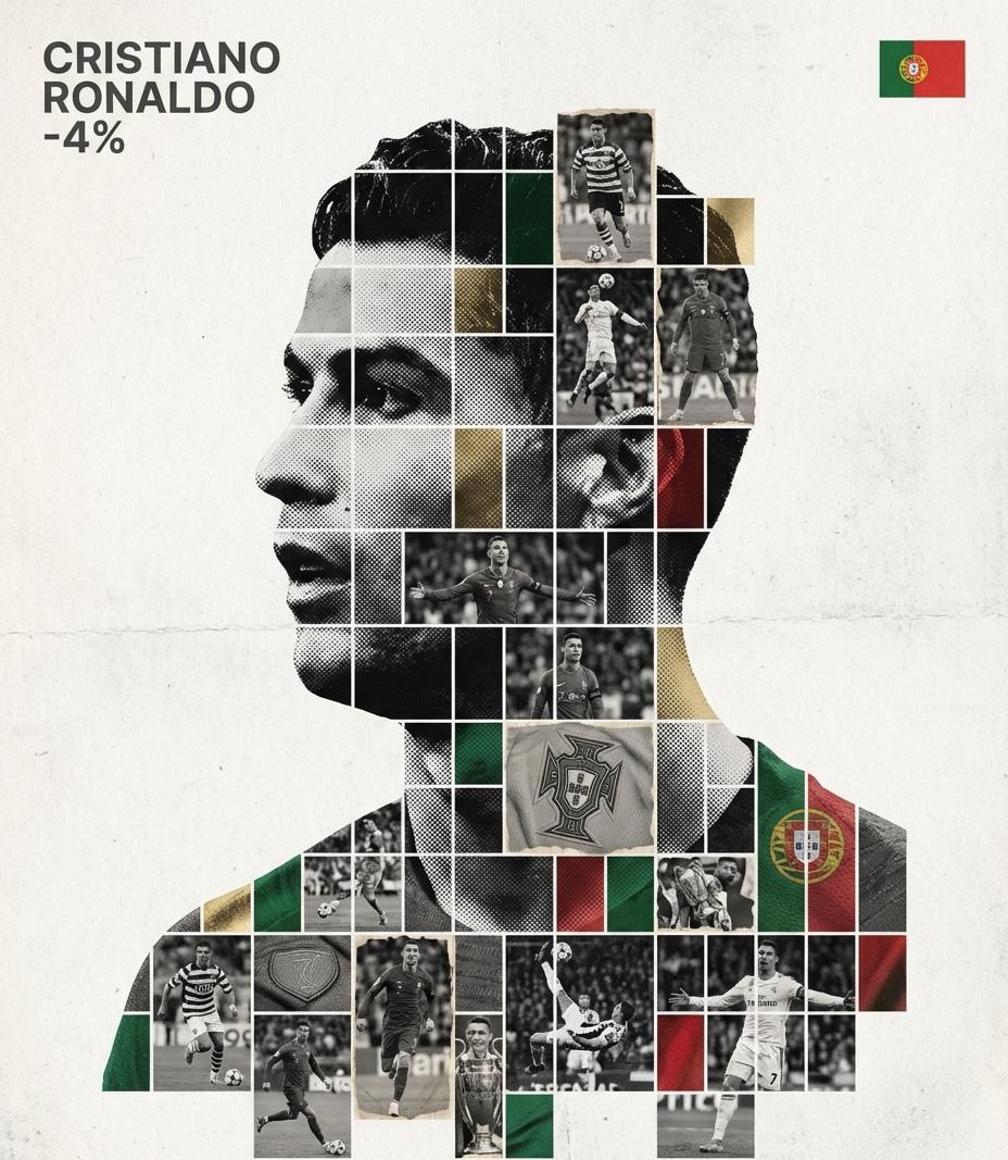 Gallery-Quality Tribute Poster with Textured Photo Mosaic Silhouette 1