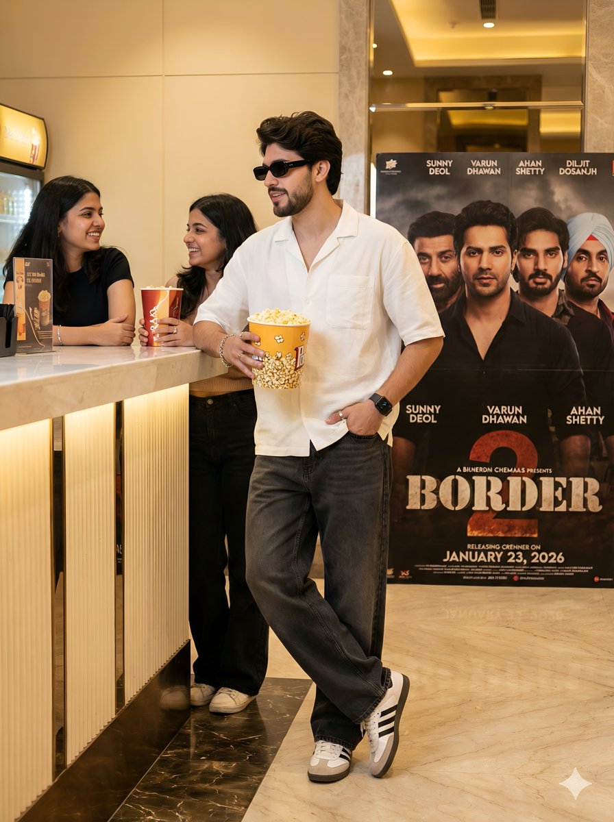 Cinematic Portrait in a Luxury Cinema Lobby 1