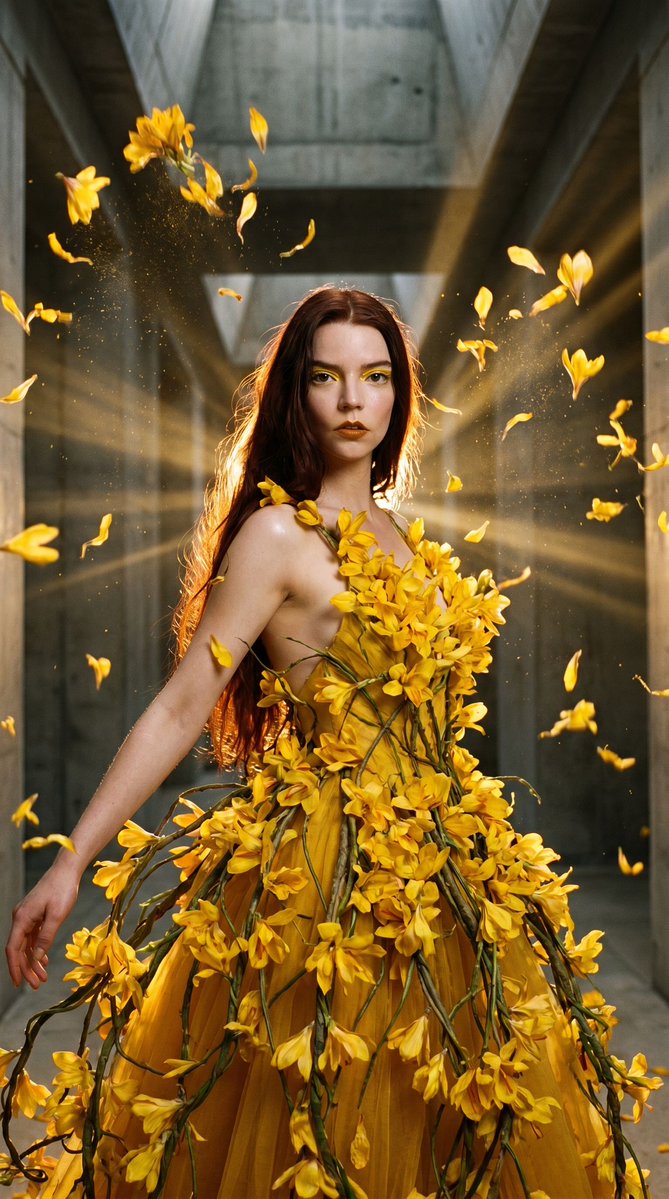 Surreal Botanical Couture Fashion Editorial 2