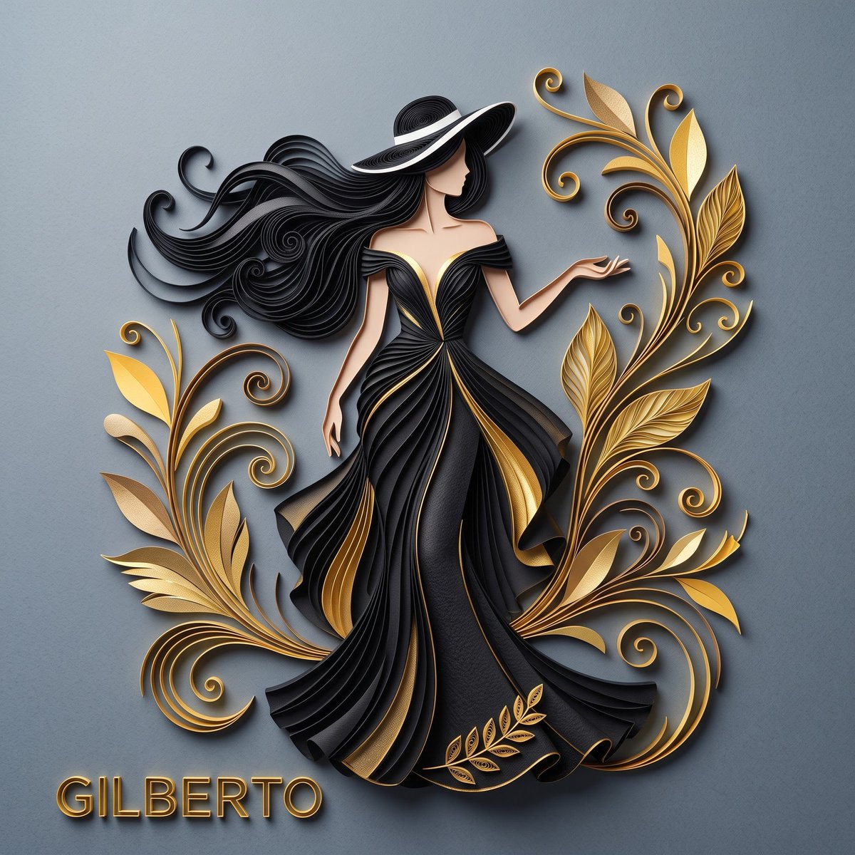 3D Layered Paper Quilling Fashion 4