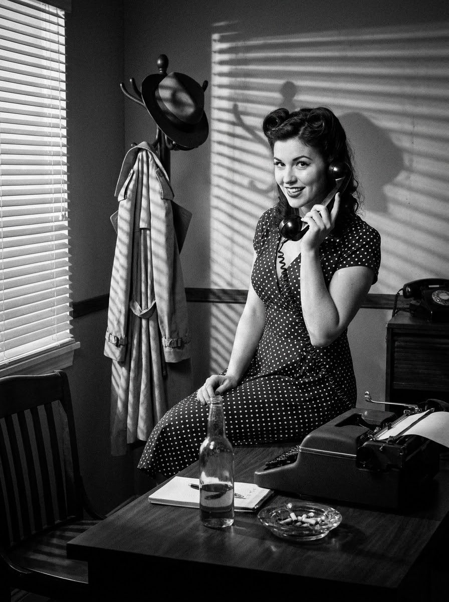 Noir Pinup Photoshoot 1
