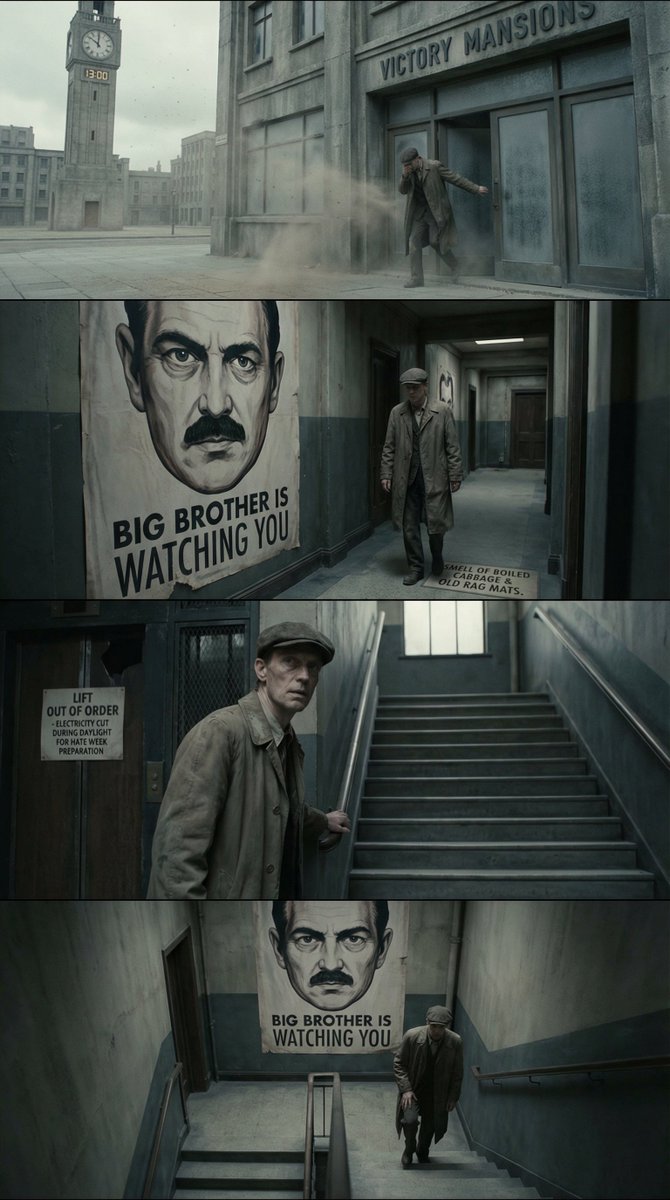 Cinematic multi-panel sequence for IT 2
