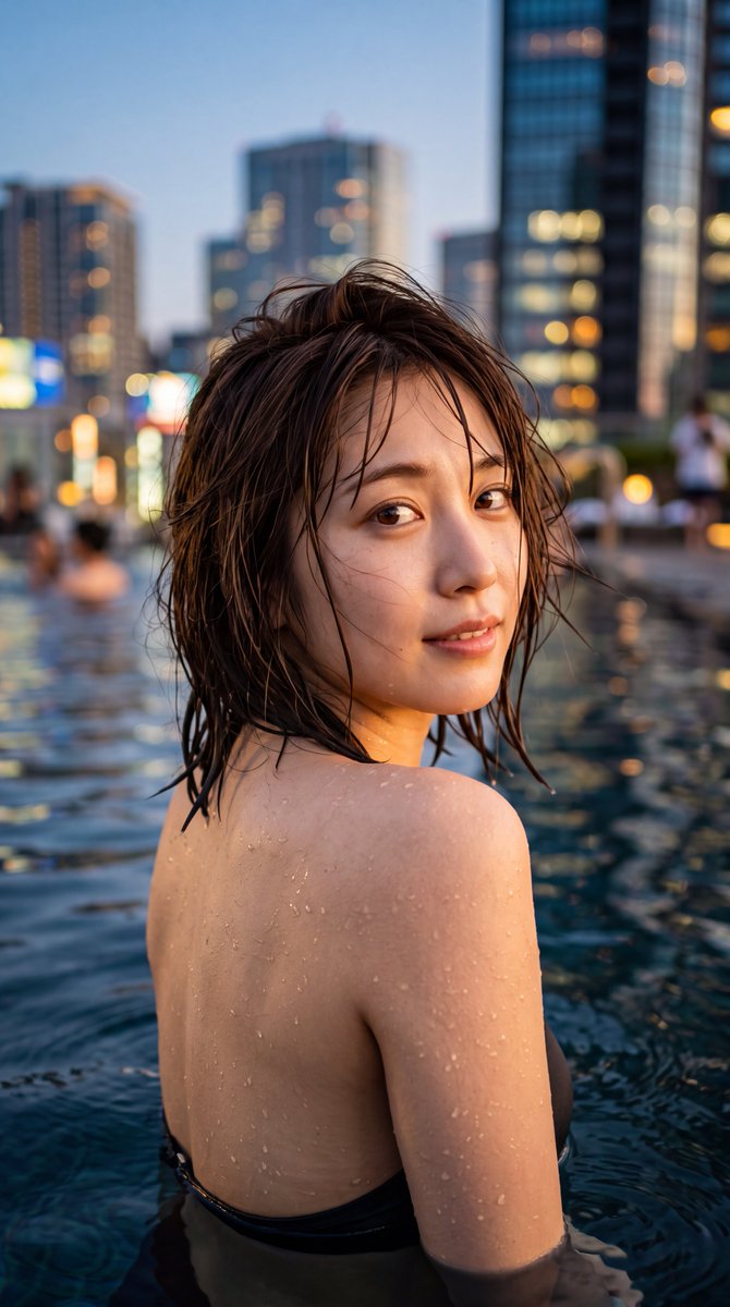 Cinematic Urban Twilight Portrait 3