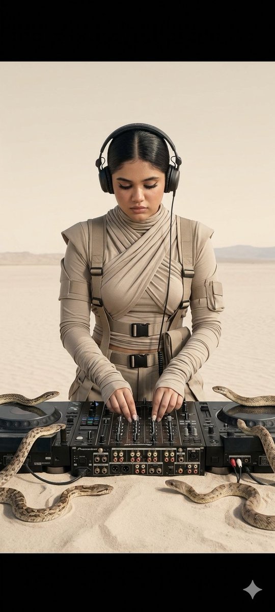 Surreal Desert DJ with Snakes 1