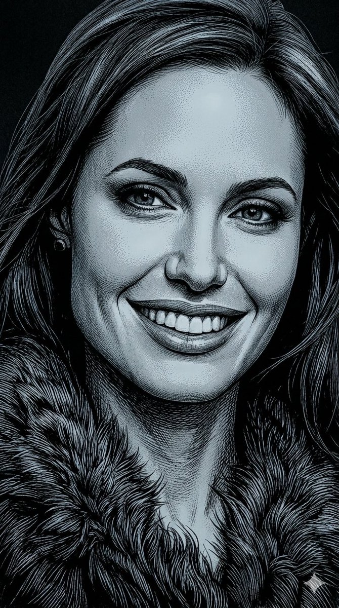 Dark Monochrome Illustration Style Prompt with Reference Photo 3