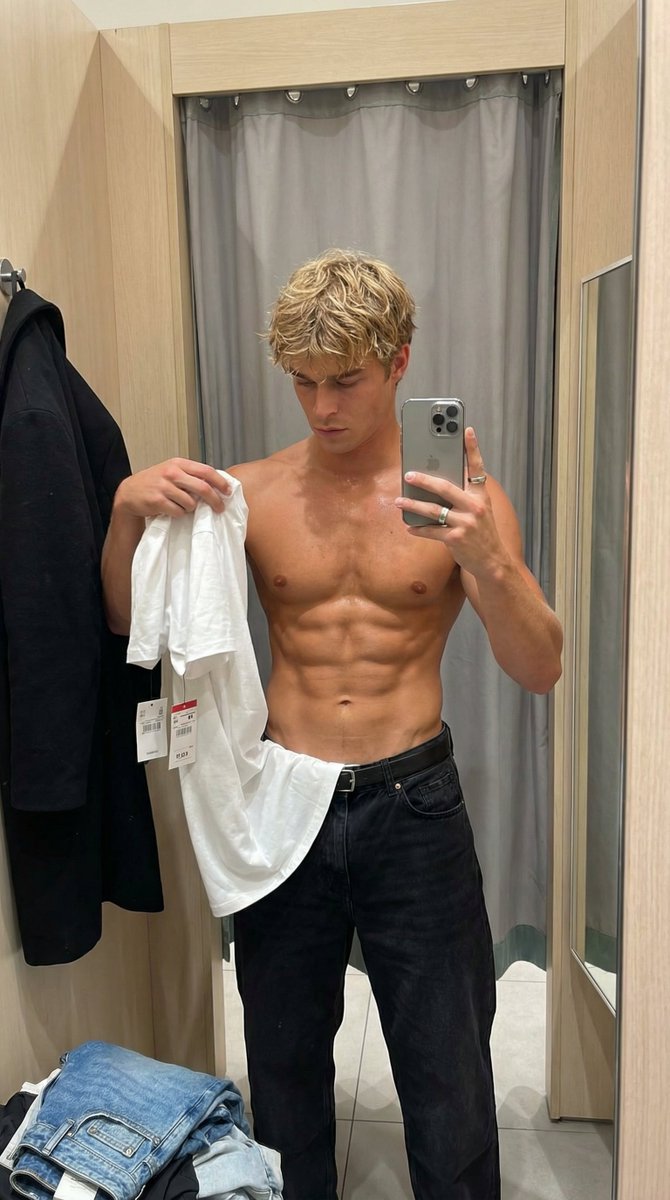 Gym-Bro Mirror Selfie Prompt 1