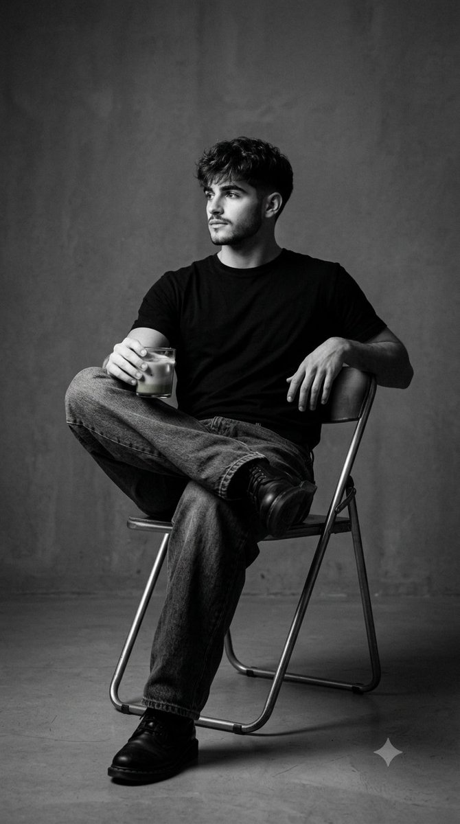 Black and White Studio Portrait 1