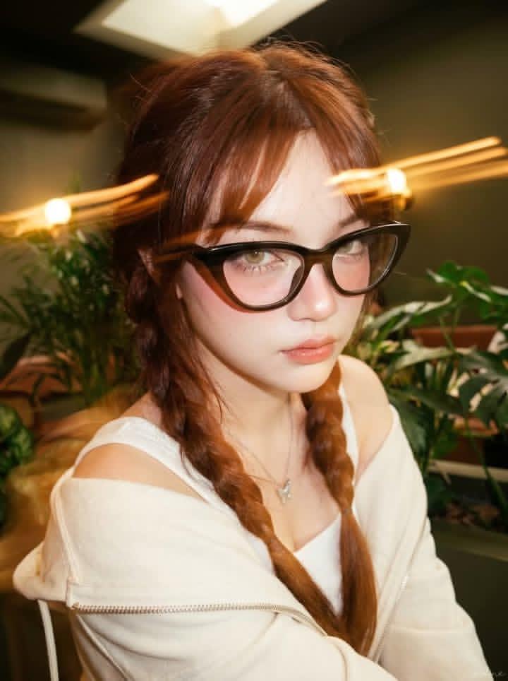 Ultra-Realistic Café Portrait of a Young Woman 2