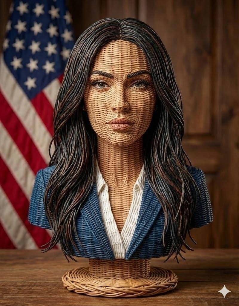 Stylized Wicker Caricature Figurine 4