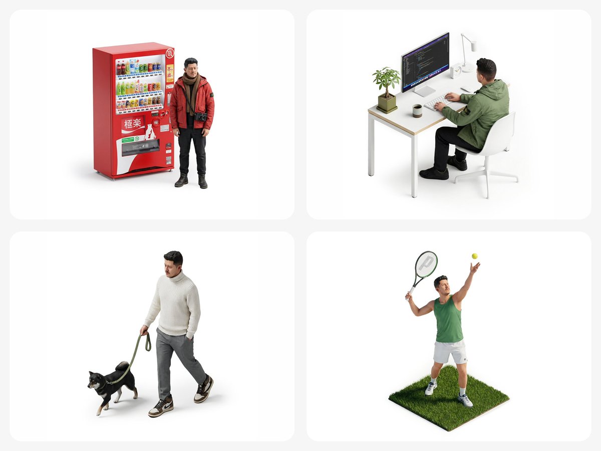 Selfie to Miniature Isometric Figurine Prompt (Simplified) 3