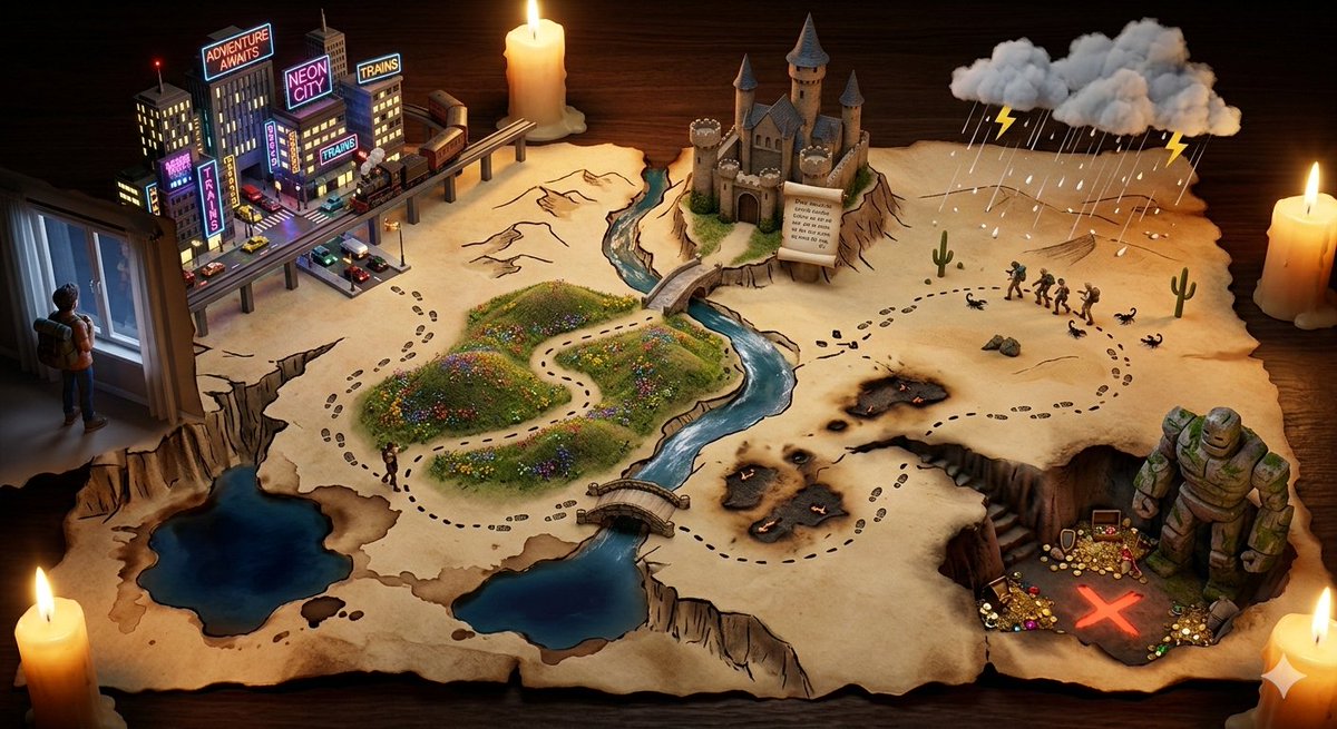 Treasure Map Adventure Prompt for Nano Banana 2 3