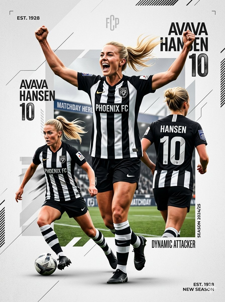 Sports Graphic Poster and Crayon Style Drawing 1