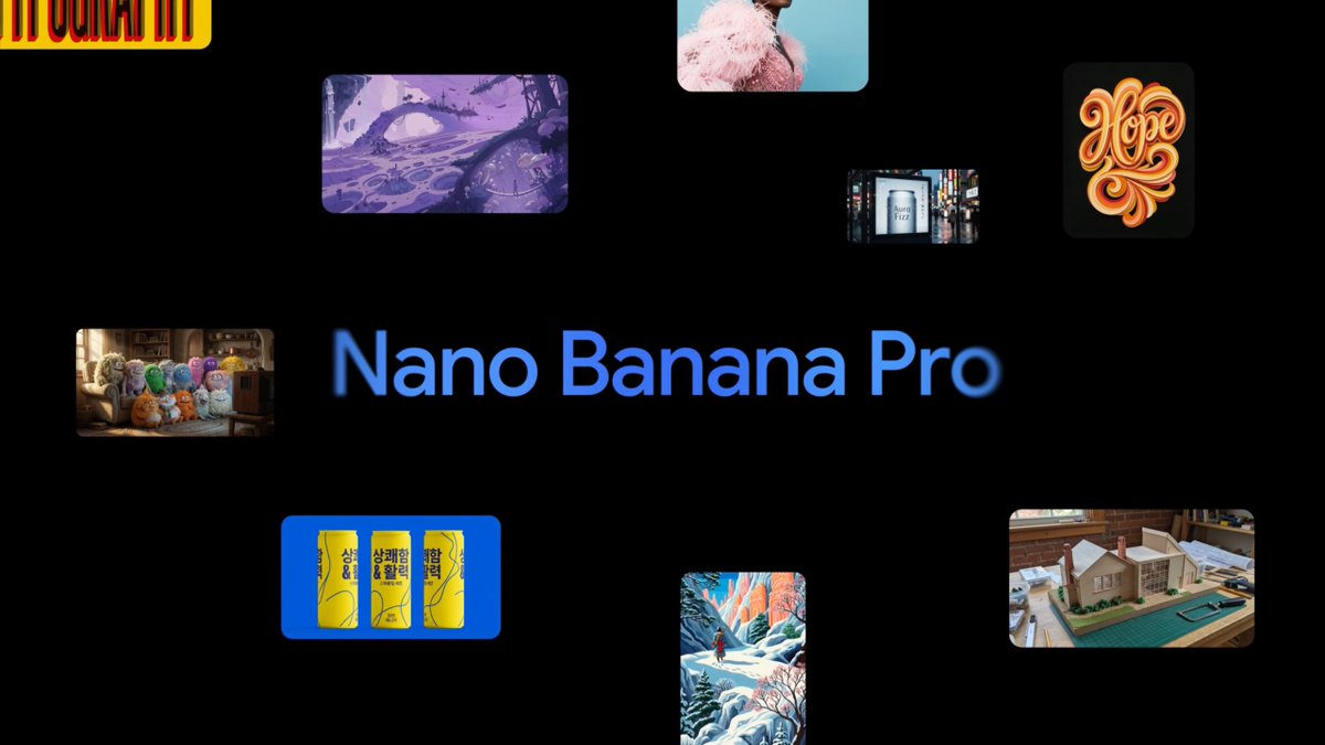 Announcement design image about Nano Banana Pro launch 2