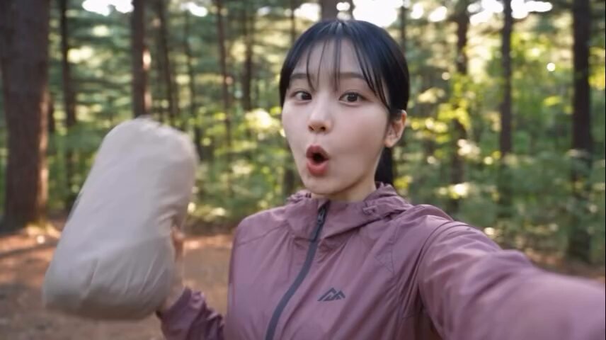 独自露营夜间的惊喜 1