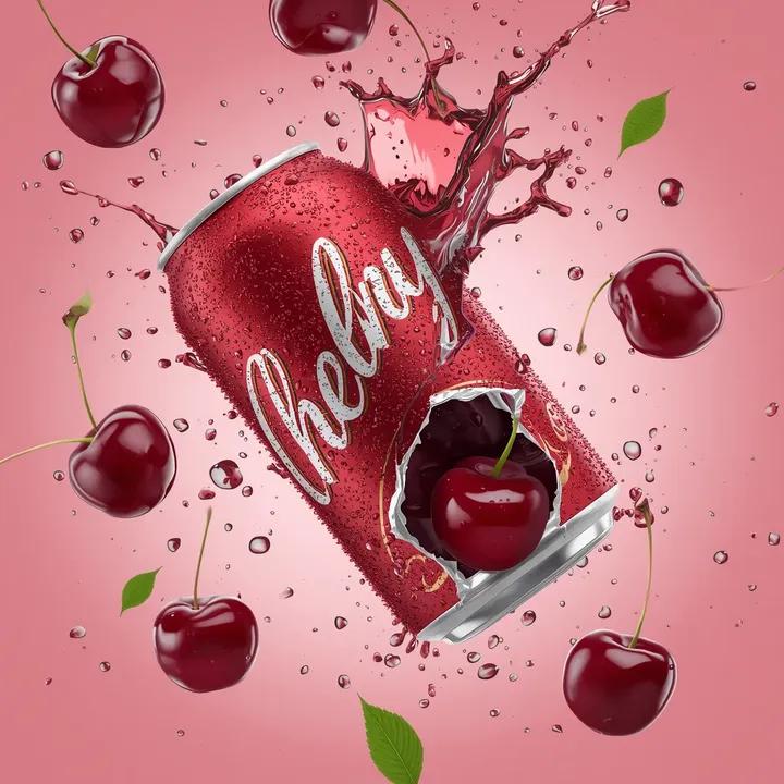 Cherry Soda Commercial Splash Macro Shot 1