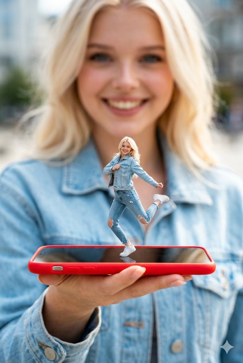 Surreal Miniature Dancing Composite Photo Prompt 1