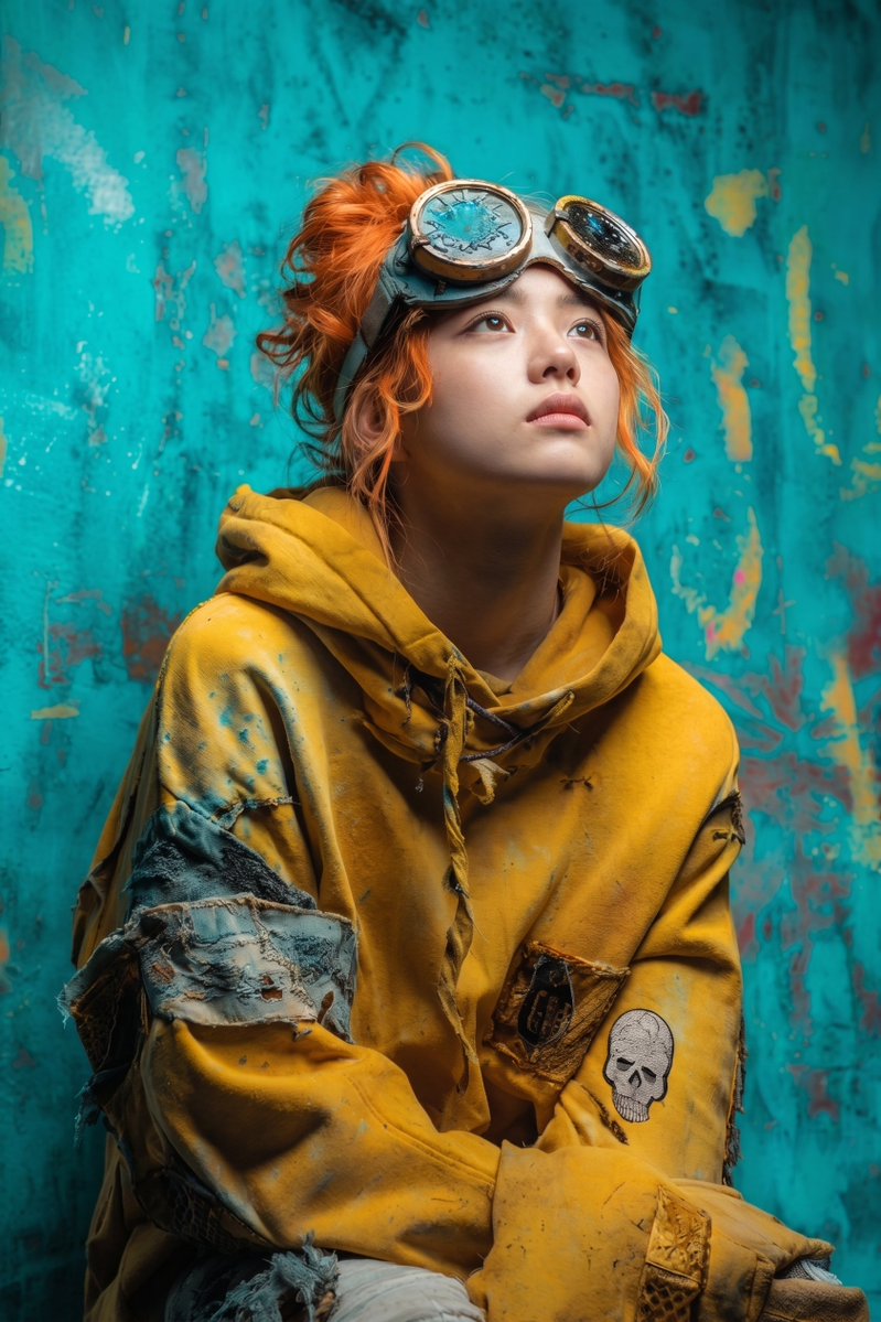 Post-Apocalyptic Girl with Welding Goggles 1