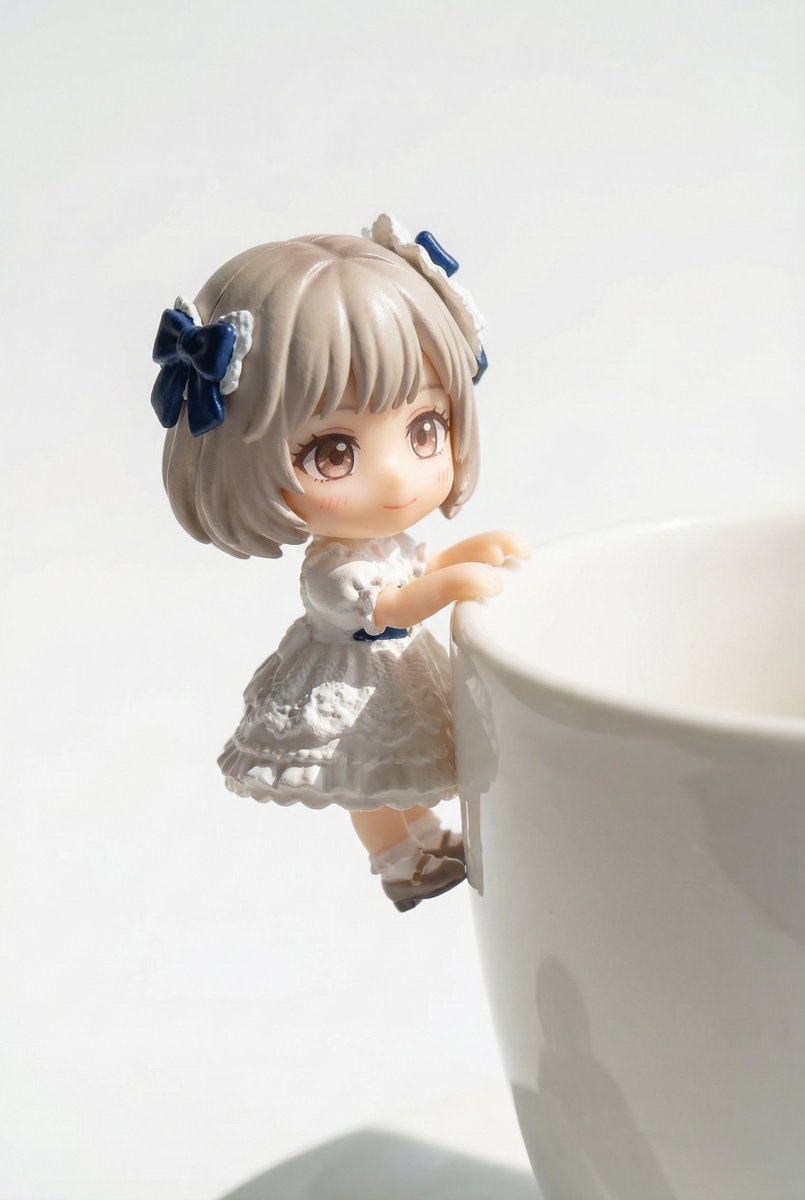 Miniature Figure Close-up with Melted Pizza Cheese 1