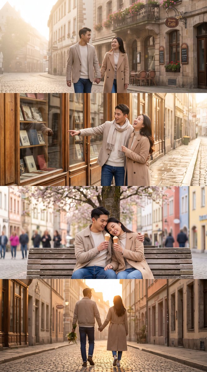 Romantic Chinese Couple in Europe 1