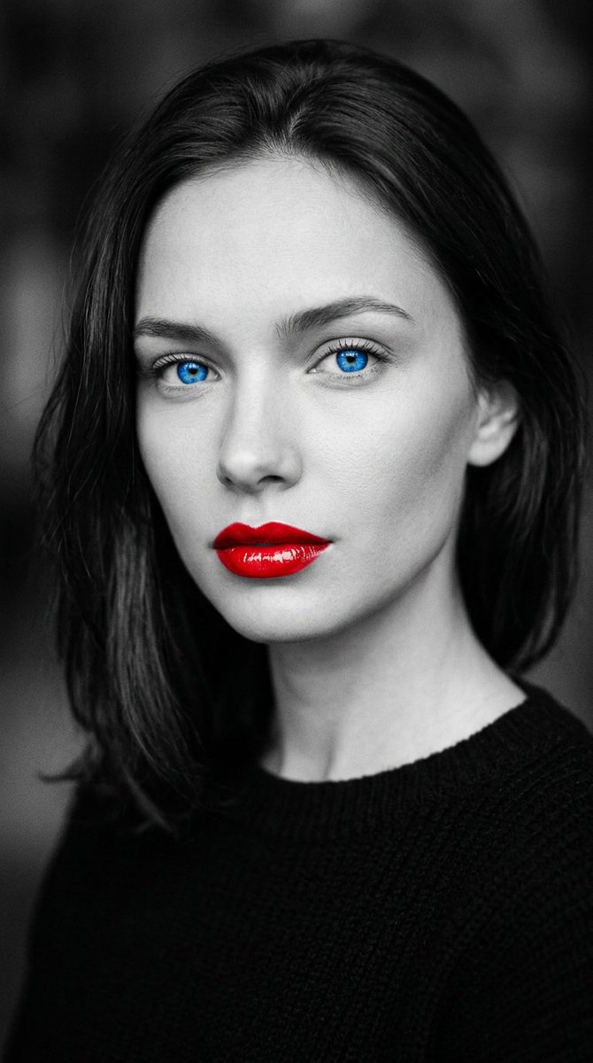 Selective Color Black and White Portrait 1