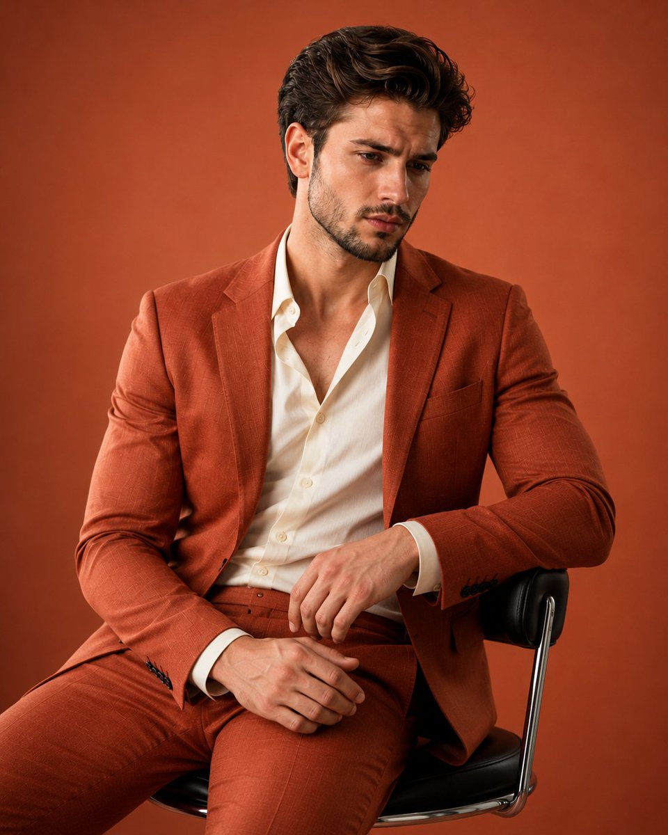 Fashion Editorial Stool Portrait 3