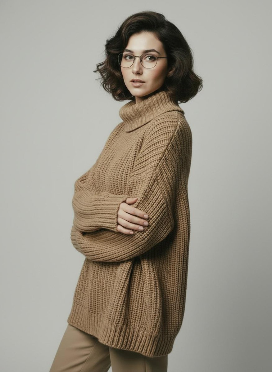 Scandinavian Minimalist Fashion Studio Portrait Series 2