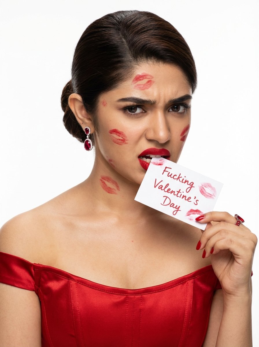 Annoyed Krithi Shetty Valentine's Day Beauty Portrait 2
